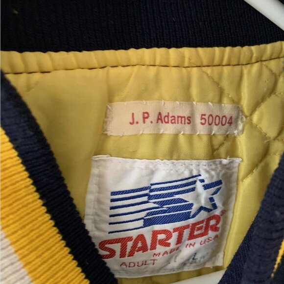 Notre Dame Varsity Jacket - Navy and Yellow - Picture 3 of 5